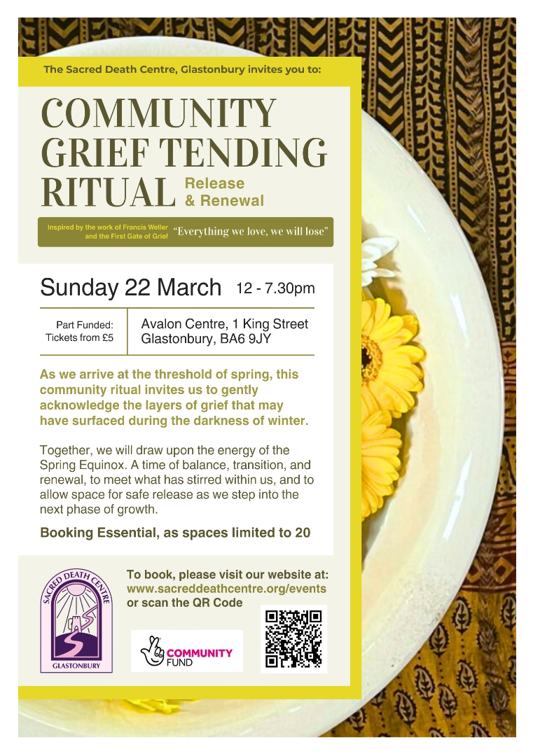 Community Grief Tending Ritual Flyer